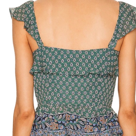 Veronica Beard Set Sz 4 Randa Silk Blouse & Spencer Skirt Green Seaglass Outfit - Picture 4 of 16